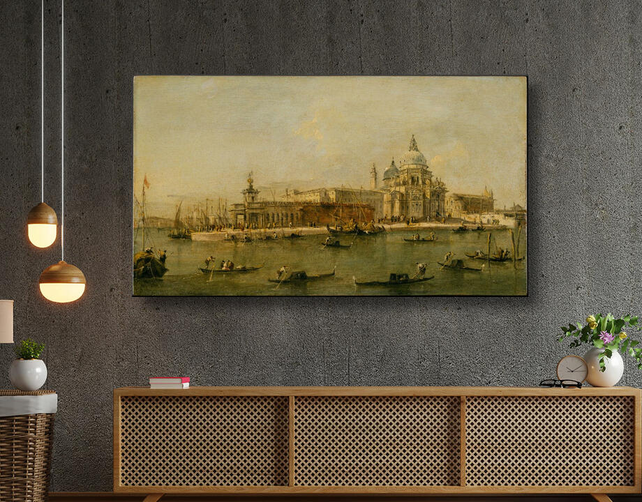 Francesco Guardi : Venise : La Dogana et Santa Maria della Salute