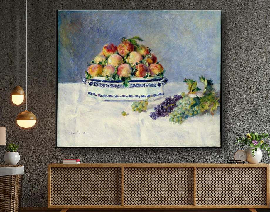 Auguste Renoir : Nature morte aux pêches et raisins