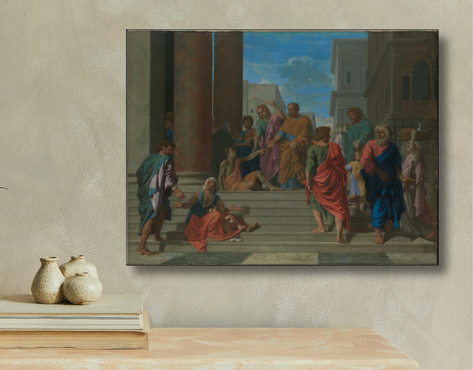 Nicolas Poussin : Saints Pierre et Jean guérissant le boiteux