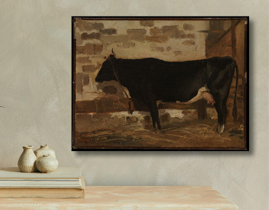 Camille Corot : Vache dans une grange