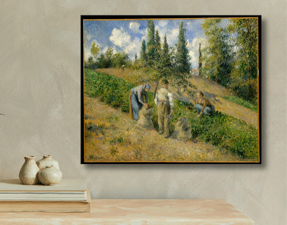 Camille Pissarro : The Harvest, Pontoise (La Récolte, Pontoise)