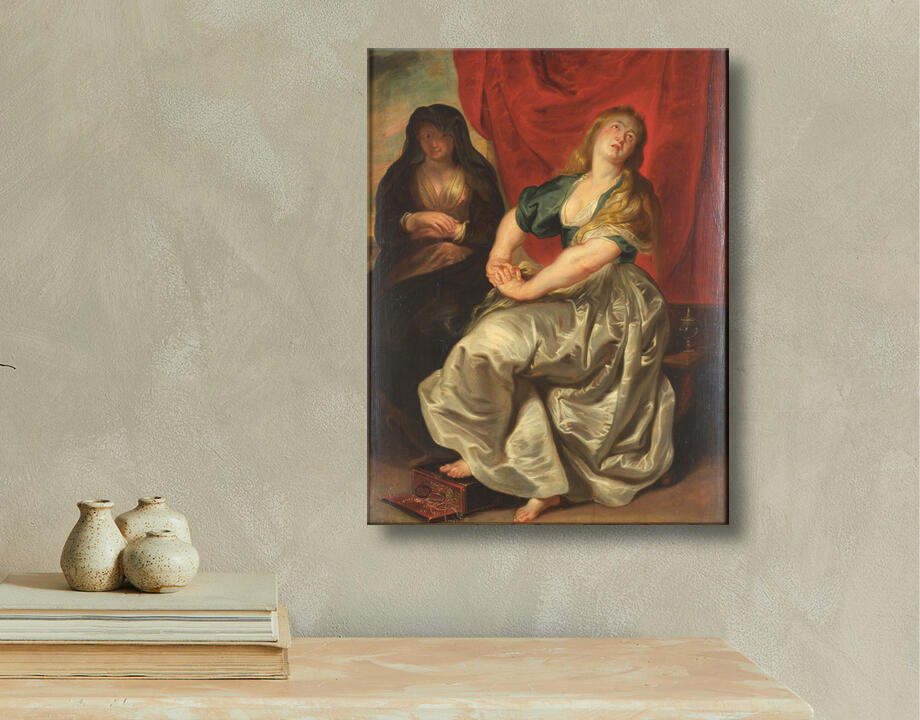 Ubekendt - efter Peter Paul Rubens : La Madeleine repentante