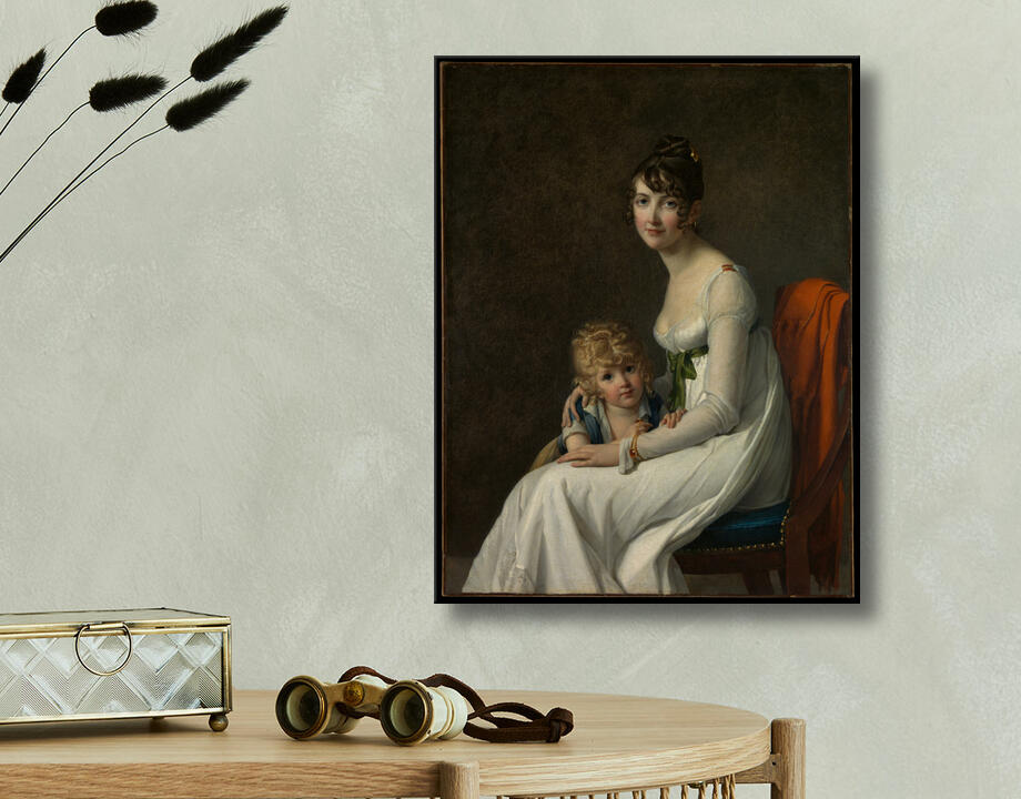 Marie Guillelmine Benoist : Madame Philippe Panon Desbassayns de Richemont (Jeanne Eglé Mourgue, 1778–1855) and Her Son, Eugène (1800–1859)