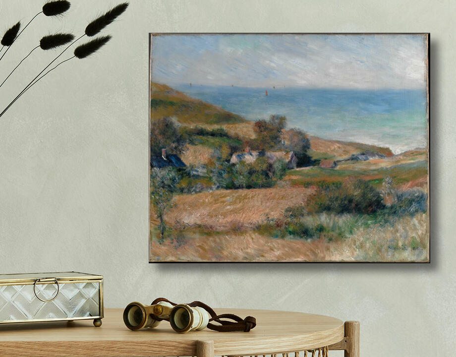 Auguste Renoir : Vue sur la côte près de Wargemont en Normandie