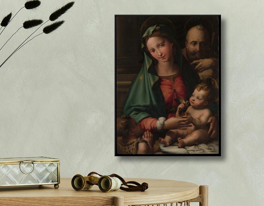 Perino del Vaga (Pietro Buonaccorsi) : La Sainte Famille avec l'Enfant Saint Jean-Baptiste