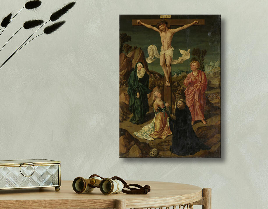 anonymous : Crucifixion avec la Vierge, Saint Jean, Marie-Madeleine, un donateur