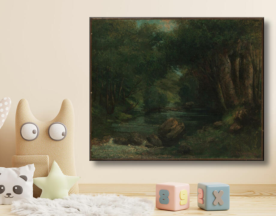 Gustave Courbet : Un ruisseau dans la forêt
