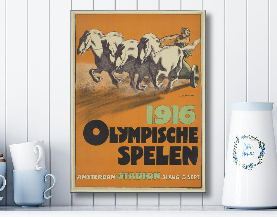Willy Sluiter : Jeux Olympiques 1916 Stade d'Amsterdam 31 août-3 sept.