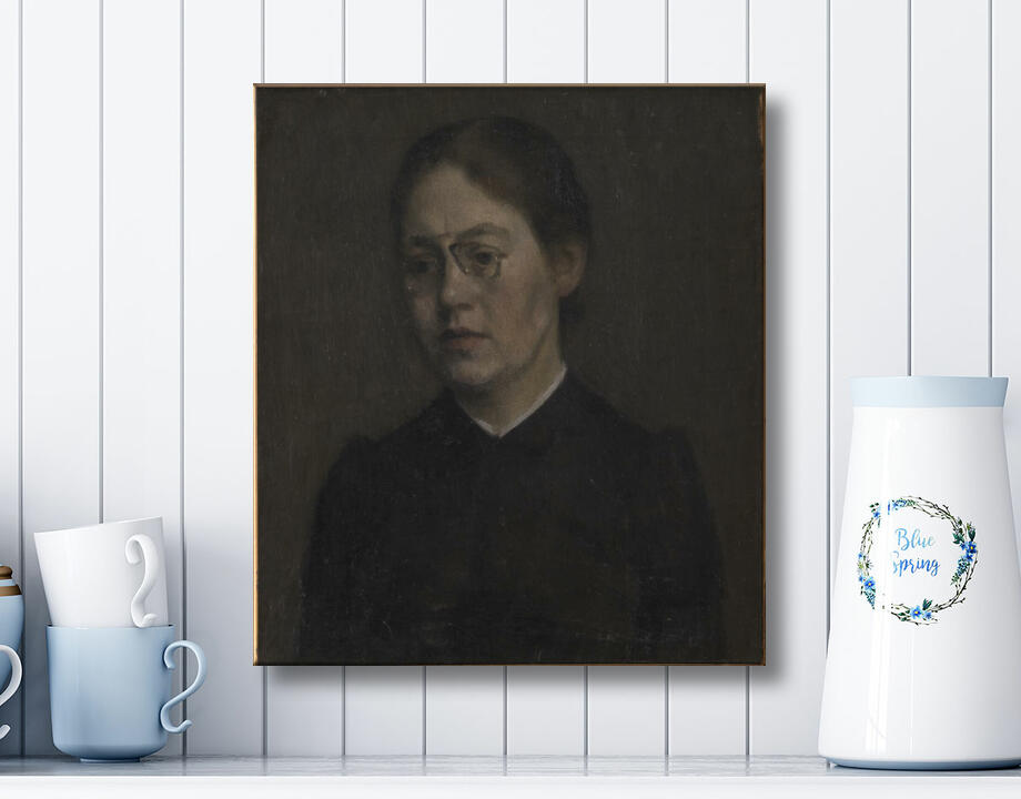 Hammershøi, Vilhelm : Le Peintre Elisabeth Wandel