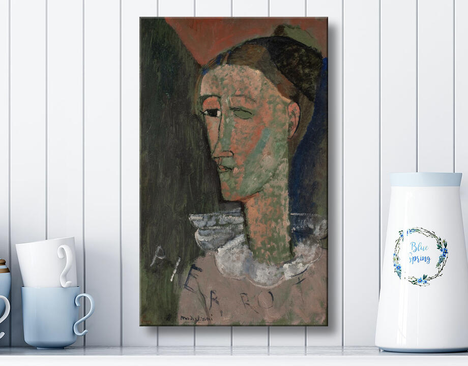 Modigliani, Amedeo : Autoportrait en Pierrot