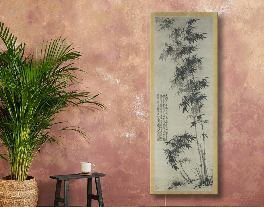Shitao (Zhu Ruoji) : Bambou sous le vent et la pluie