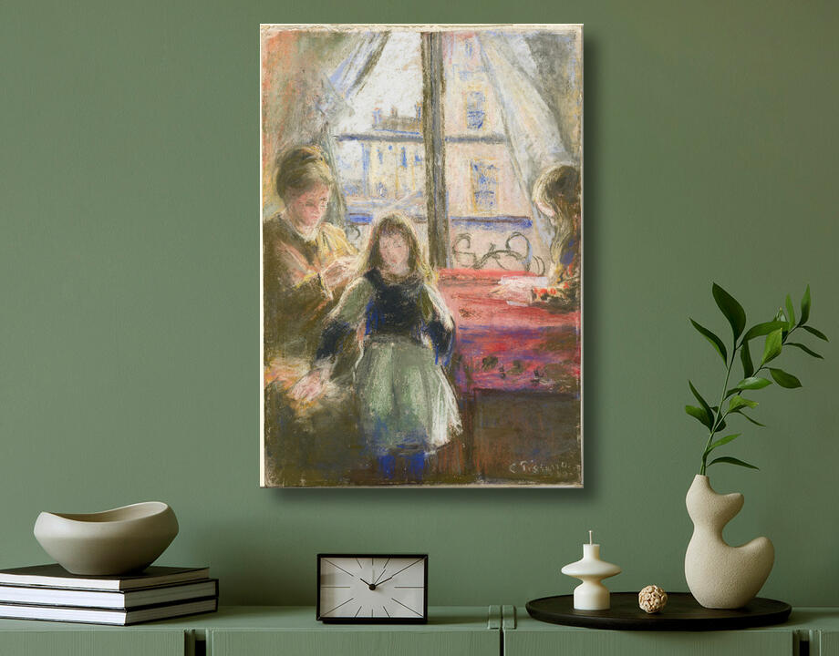 Camille Pissarro : At the Window, rue des Trois Frères