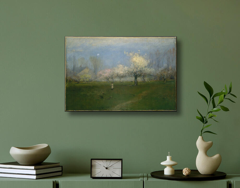 George Inness : Fleurs de printemps, Montclair, New Jersey