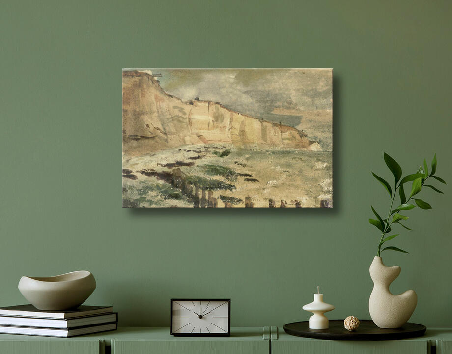 Eugène Delacroix : Les falaises de craie de Dieppe
