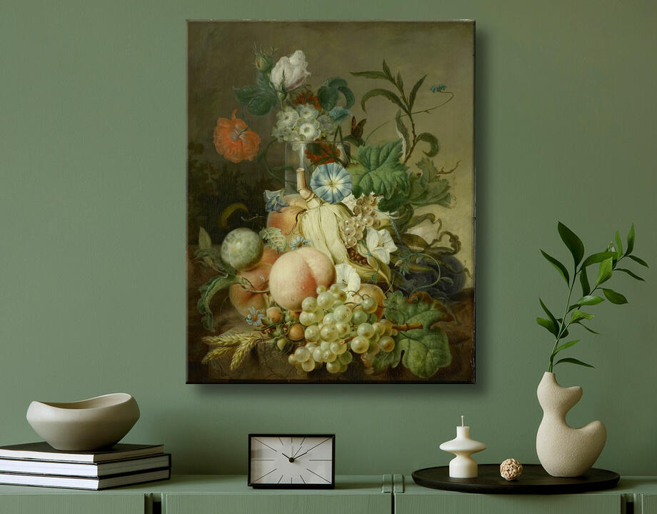 Jan Evert Morel (I) : Nature morte aux fleurs et aux fruits