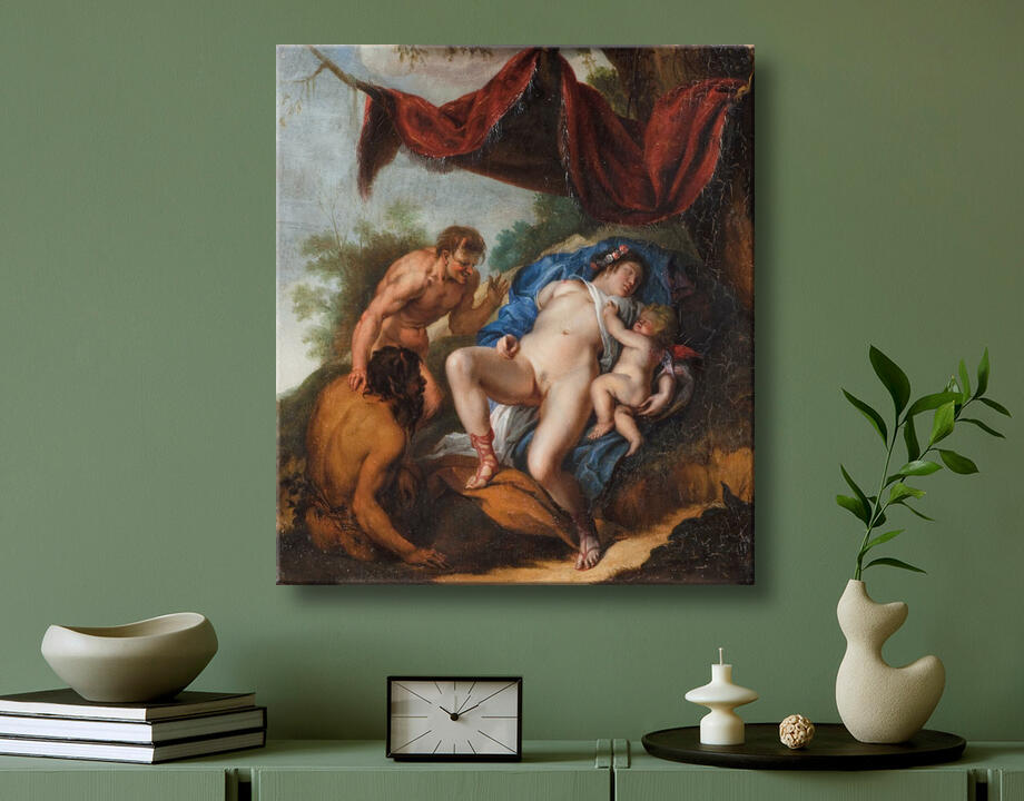 Rubens, Peter Paul : Vénus endormie avec Cupidon regardée par des satyres
