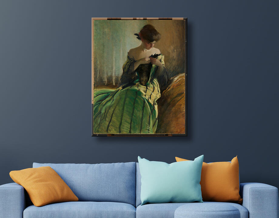 John White Alexander : Étudier en noir et vert