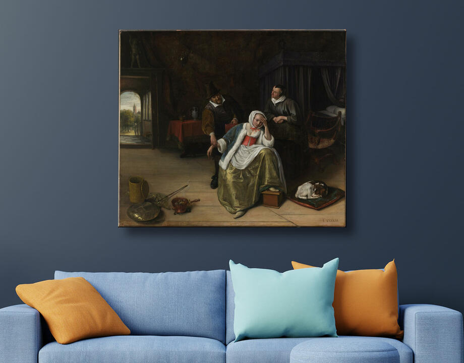 Jan Steen : La jeune fille malade d