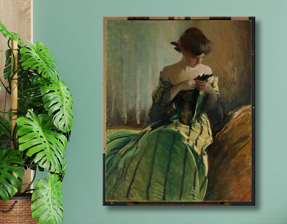 John White Alexander : Étudier en noir et vert