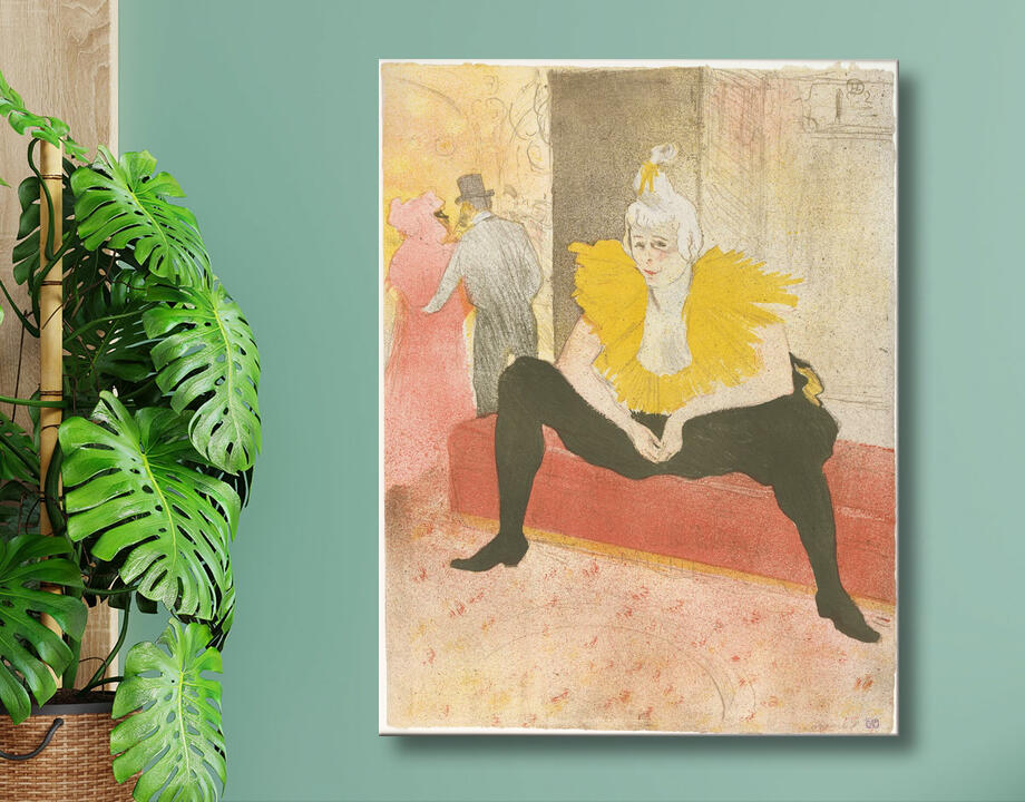 Henri de Toulouse-Lautrec : La Clowness assise (Mademoiselle Cha-u-ka-o) (de la série Elles)