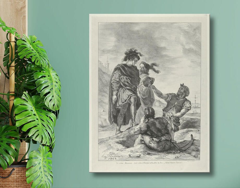 Eugène Delacroix : Hamlet et Horatio devant les Fossoyeurs