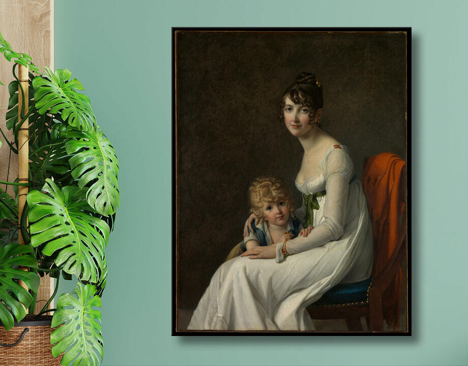 Marie Guillelmine Benoist : Madame Philippe Panon Desbassayns de Richemont (Jeanne Eglé Mourgue, 1778–1855) and Her Son, Eugène (1800–1859)