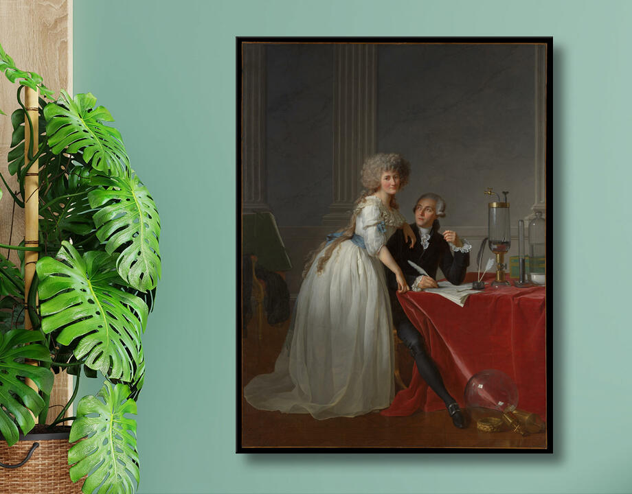 Jacques Louis David : Antoine Laurent Lavoisier (1743–1794) and Marie Anne Lavoisier (Marie Anne Pierrette Paulze, 1758–1836)