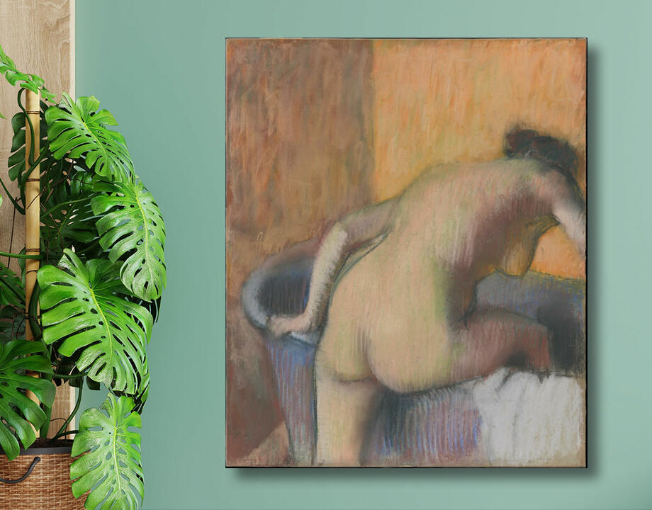 Edgar Degas : Baigneuse entrant dans une baignoire