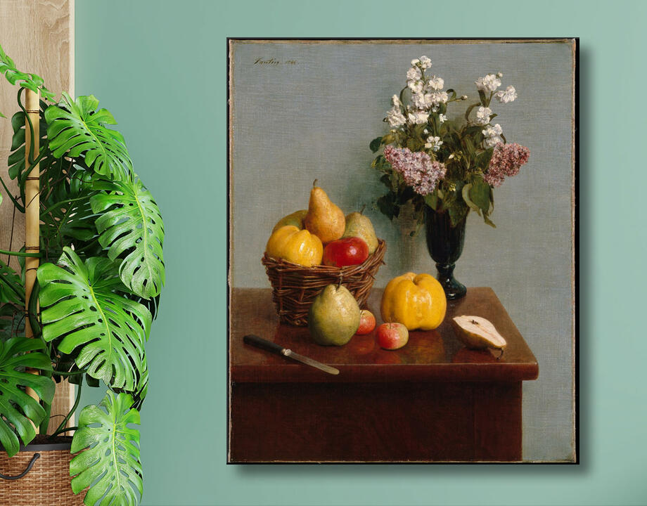Henri Fantin-Latour : Nature morte aux fleurs et aux fruits
