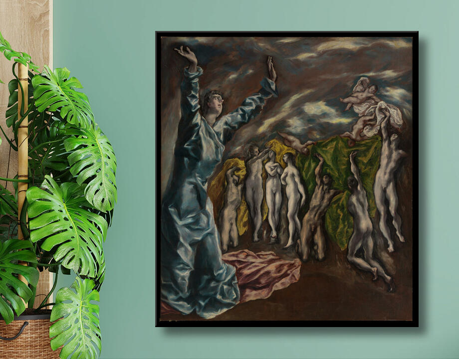 El Greco (Domenikos Theotokopoulos) : La vision de Saint Jean