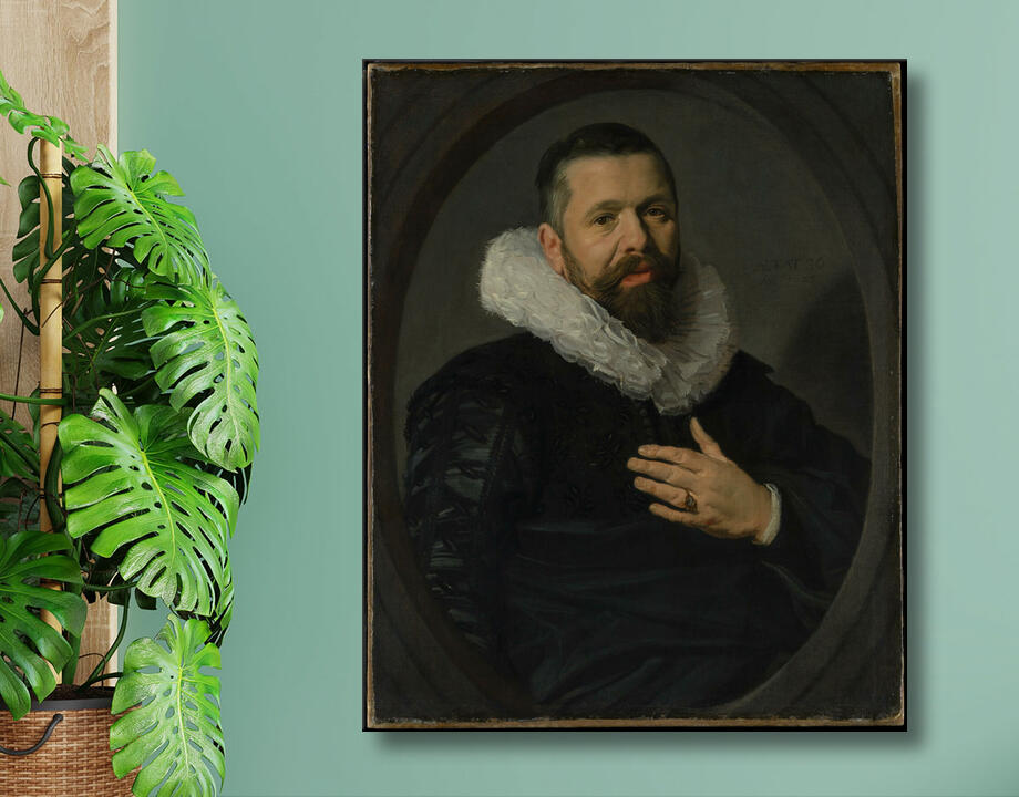 Frans Hals : Portrait d'un homme barbu avec une collerette