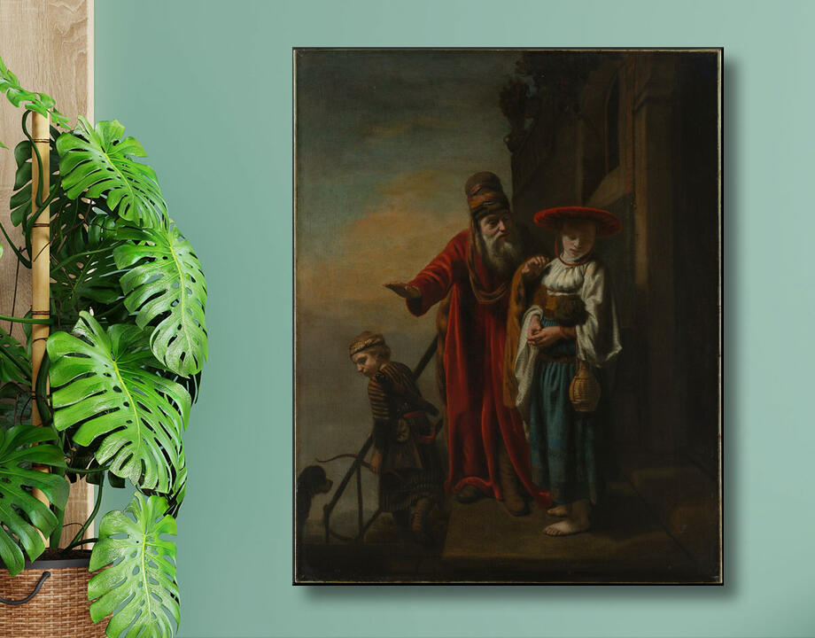 Nicolaes Maes : Abraham rejetant Agar et Ismaël