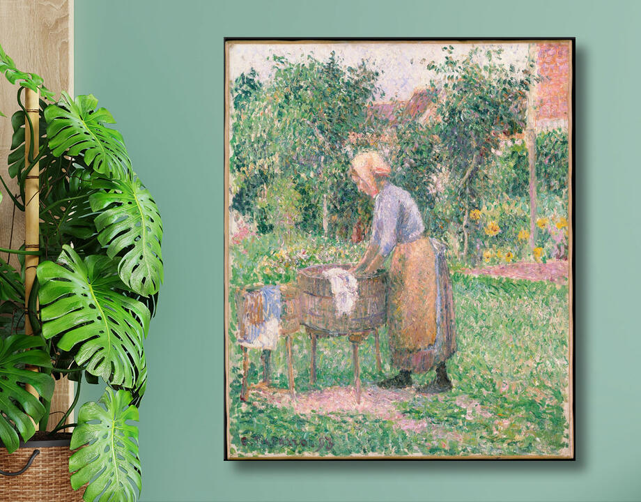 Camille Pissarro : Lavandière à Éragny