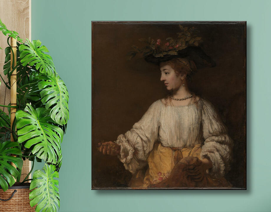 Rembrandt (Rembrandt van Rijn) : Flore