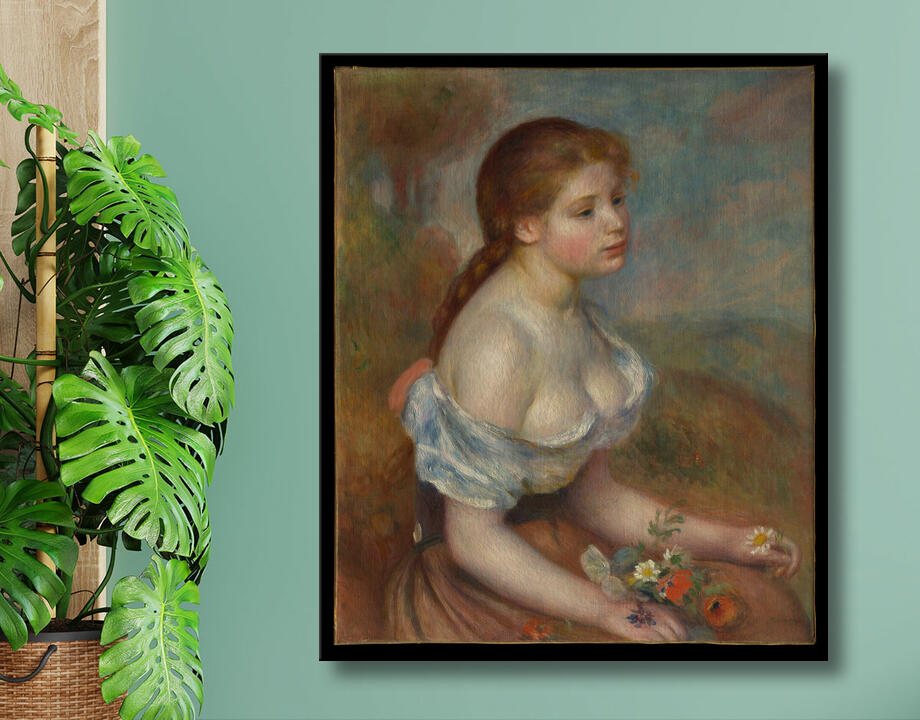 Auguste Renoir : Une jeune fille avec des marguerites