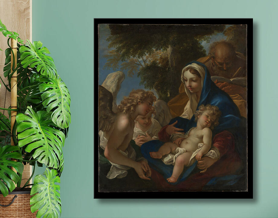 Sebastiano Ricci : La Sainte Famille avec des anges