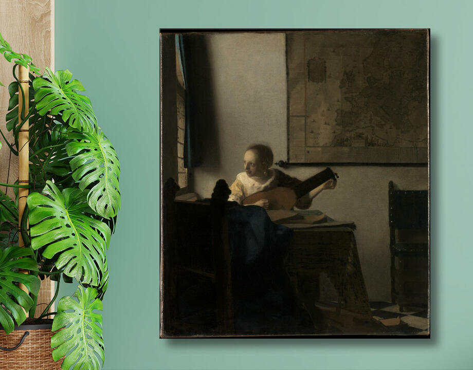 Johannes Vermeer : Jeune femme au luth