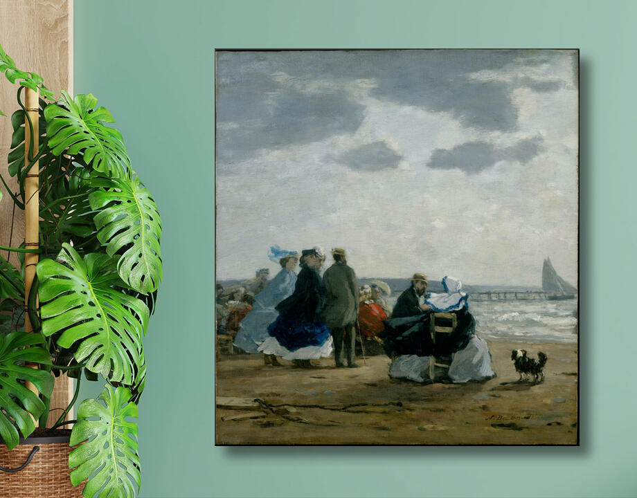 Eugène Boudin : Sur la plage, Dieppe