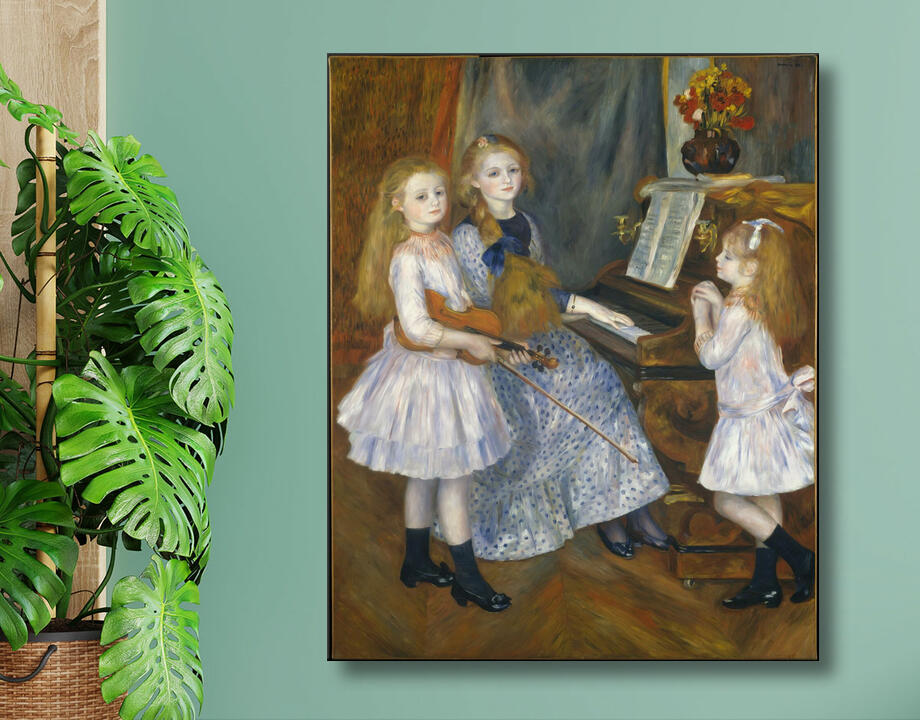 Auguste Renoir : Les Filles de Catulle Mendès, Huguette (1871-1964), Claudine (1876-1937) et Helyonne (1879-1955)