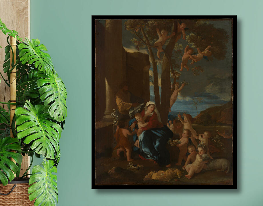 Nicolas Poussin : La Sainte Famille avec saint Jean-Baptiste