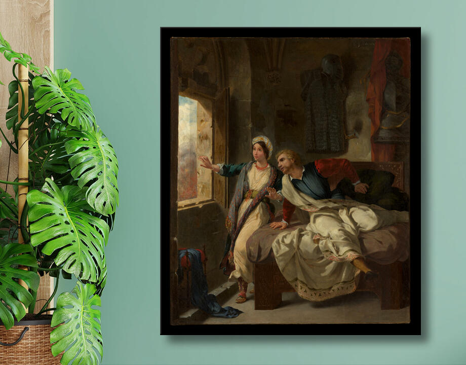 Eugène Delacroix : Rebecca et le blessé Ivanhoé