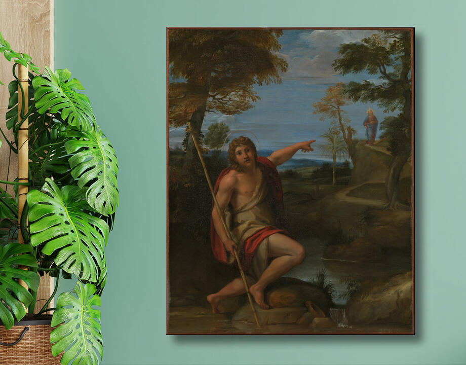 Annibale Carracci : Saint Jean-Baptiste rend témoignage