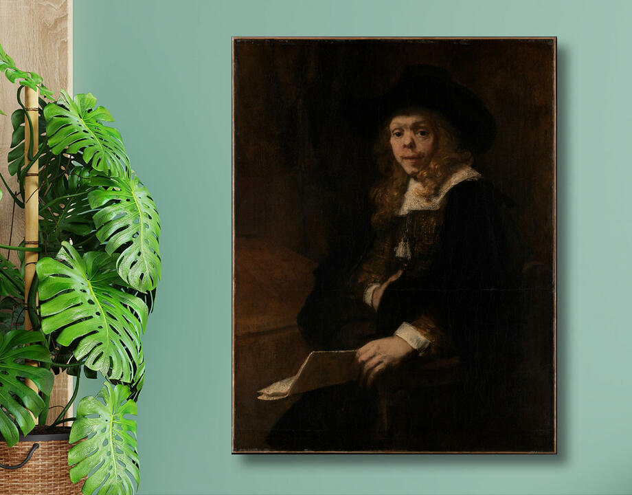 Rembrandt (Rembrandt van Rijn) : Portrait of Gerard de Lairesse