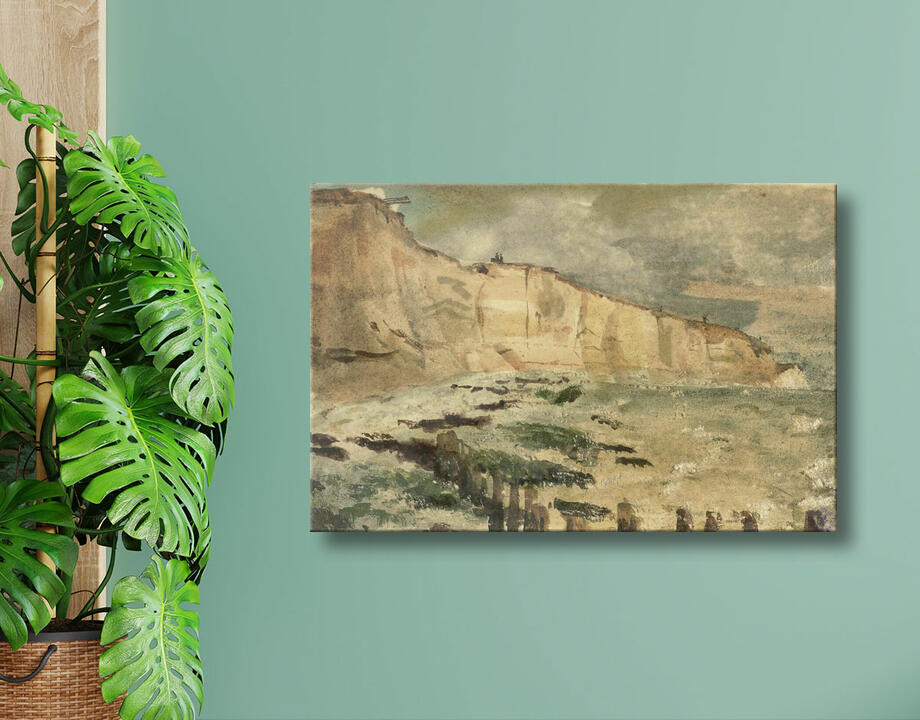Eugène Delacroix : Les falaises de craie de Dieppe