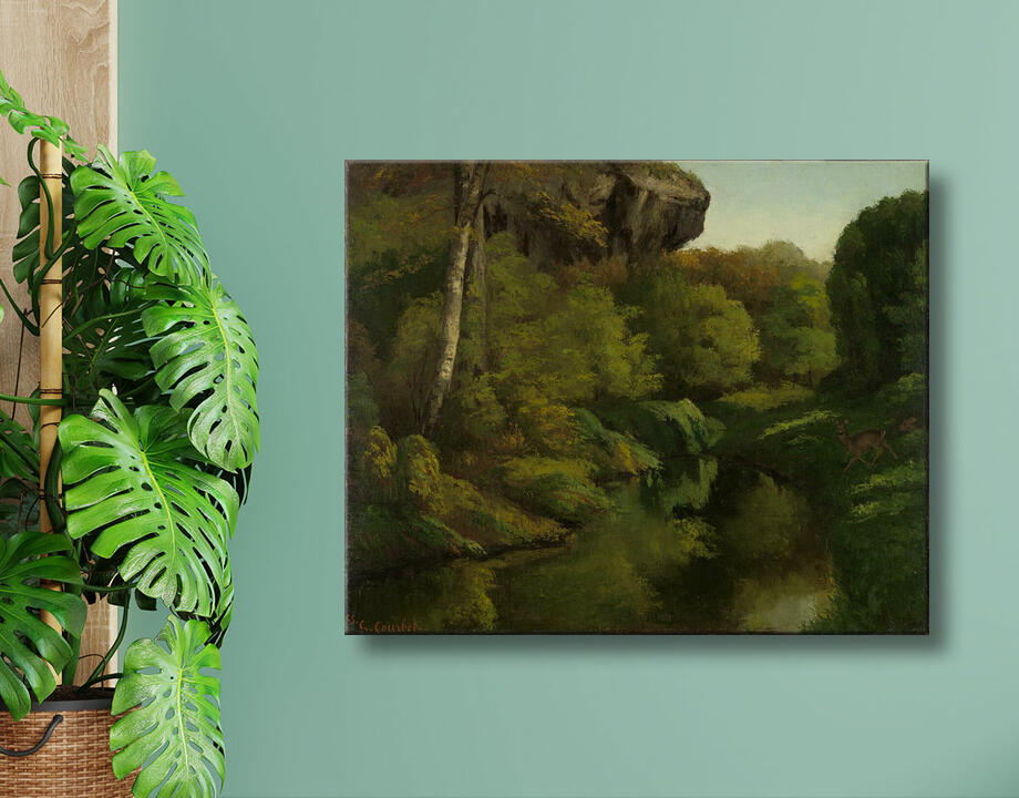 Gustave Courbet : Vue dans la forêt de Fontainebleau
