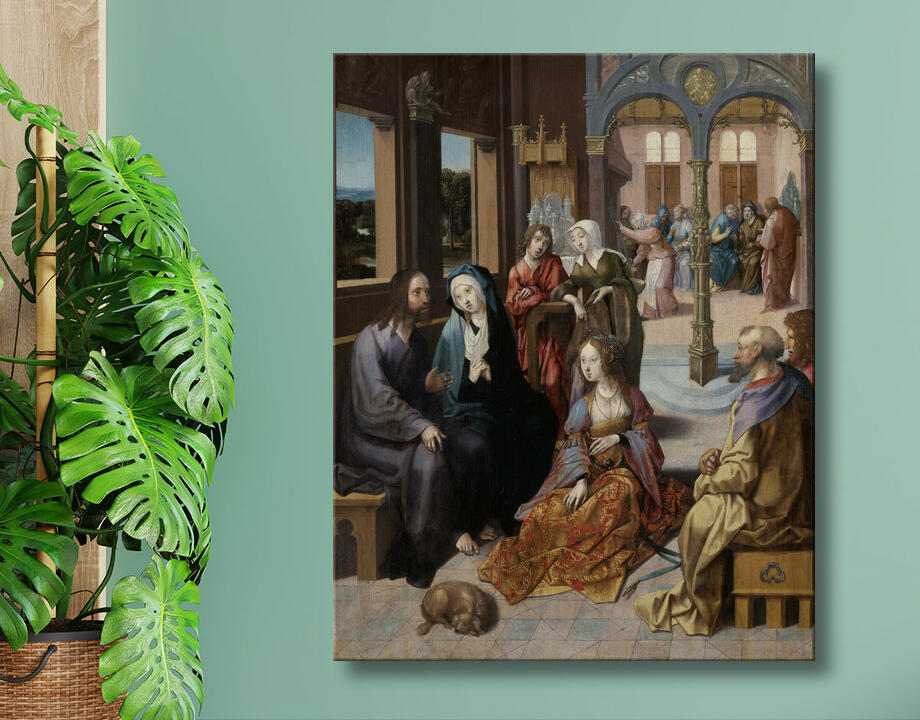 Cornelis Engebrechtsz : Deuxième visite du Christ à la maison de Marie et Marthe