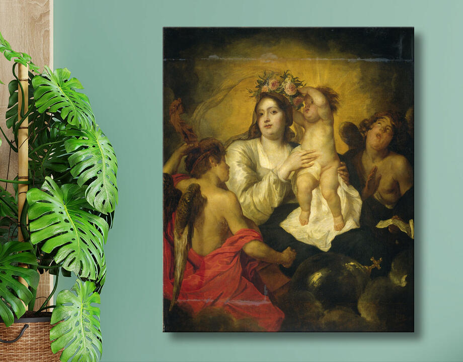 Thomas Willeboirts Bosschaert : La Vierge couronnée par l'Enfant Jésus, le Rédempteur