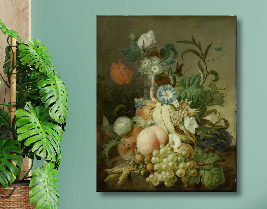 Jan Evert Morel (I) : Nature morte aux fleurs et aux fruits