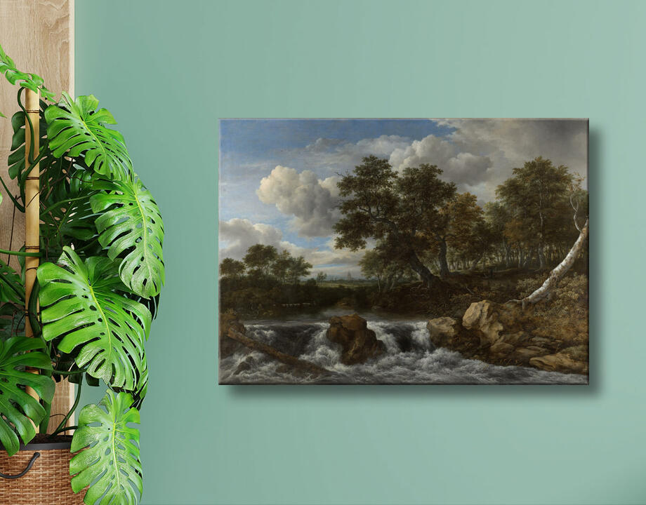 Jacob Isaacksz van Ruisdael : Paysage avec cascade