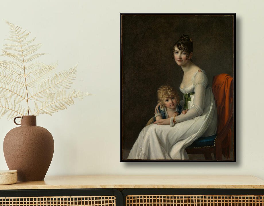 Marie Guillelmine Benoist : Madame Philippe Panon Desbassayns de Richemont (Jeanne Eglé Mourgue, 1778–1855) and Her Son, Eugène (1800–1859)